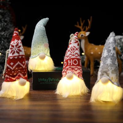 China Home.hotel.indoor Lighting Decoration Christmas Plush Decorations Doll Christmas Party Toys Glowing Indoor Christmas Ornaments for sale