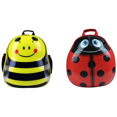 China Wholesale Stocked Cute Outdoor 14 Inch 600D Cartoon Design Raincoats Kids Backpack For School Children for sale