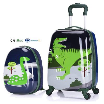 China Animal Kids Animal Trolley Bags With Backpack Luggage Set For Kid for sale