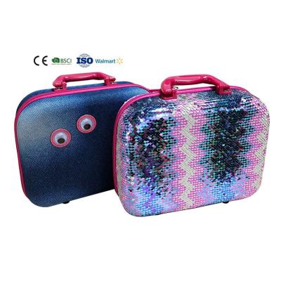 China Double Sequin Fashion Double Sequin and Rainbow Water Resistant Travel Makeup Bag Organizer for Travel/Daily Use for sale