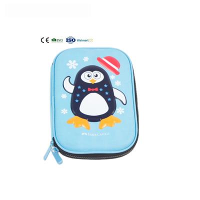 China Comic. New designed OEM kids cute animal custom Eva molded 3d color pencil case/case set girls school kawaii pencil case for kids boys for sale