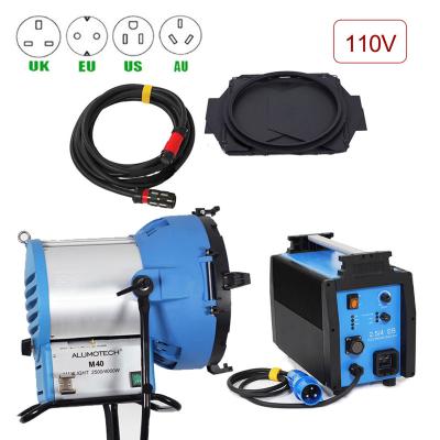 China ALUMOTECH 110V HMI M40 Aluminum Par Light Head+4000W&2500W E-Ballast +7m Wire Kit Pro For Film Studio Video Photography for sale