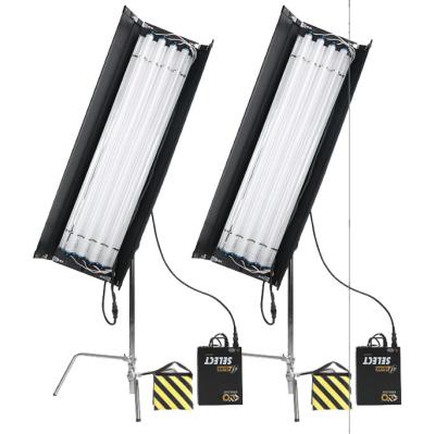 China 300W Aluminum 4FT 4BANK LIGHT+BALLAST+C-STAND+HONEYCOMB FOR STUDIO FILM PHOTOGRAPHY RADIO VIDEO BROADCASTING for sale