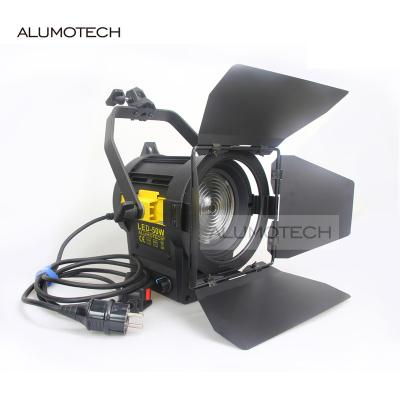 China Studio Photography Shooting Alumotech 5500K/3200K 50W Fresnel LED Photography Studio Video Lighting Equipment Continuous Spotlight Lamp for sale