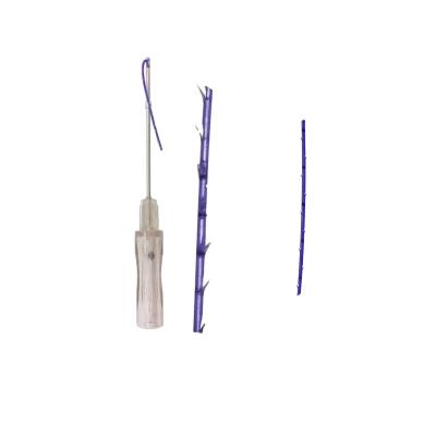 China High Level Thread L Needle V Tooth 3D 21G 100mm Polydioxanone Blunt Beauty Salon Purchasing Lifting for sale