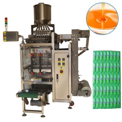 China Food Lane Multi Lane Sachet Shampoo Filling Machine / Shampoo Packaging Machine 4 Lane for sale