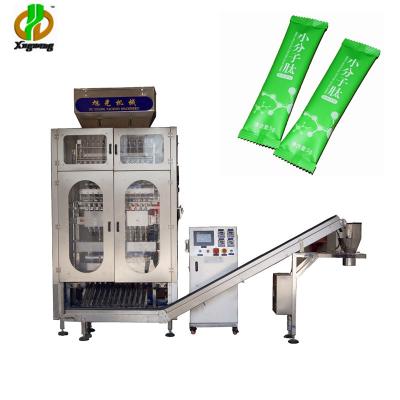 China Fully automatic 6 lanes food packing machine / 6 lines multi automatic sugar sachet lanes packing machine for sale