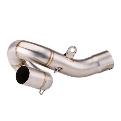 China Stainlsess Steel For Kawasaki Ninja ZX6R ZX636 2009-2020 Exhaust Link Pipe Motorcycle Exhaust Mid Link Pipe Slip On 51mm Moto Muffler Modified for sale