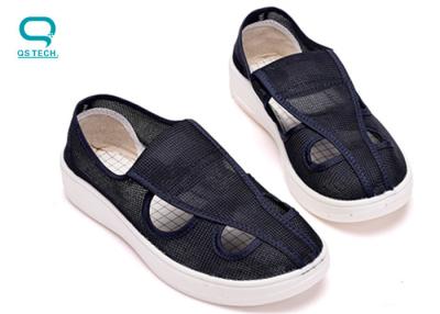 China PVC Sole Four Holes   Clean Room  Anti Static Work  Canvas Shoes  For Ladies for sale