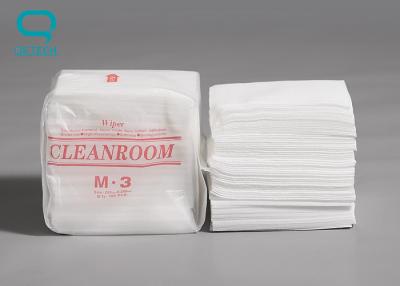 China Cotton Cellulose Cleanroom Wipe Biodegradable 25x25cm High Absorbency for sale