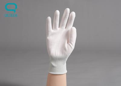 China PU Safety Hand Gloves , Nylon Knitted Gloves For Handling Electronic Instruments for sale