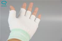 Chine Gants tricotés sans couture de doigt de gants de travail de Cleanroom demi avec la grande dextérité à vendre