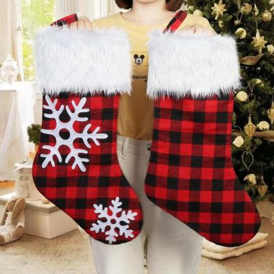 China OurWarm Cotton and Fur 2021 Modern Bulk Sublimation Christmas Stockings for sale