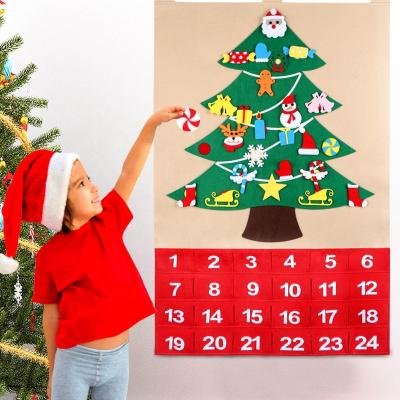 China Custom Christmas Ourwarm 2020 24 Days Advent Calendar Countdown With 25 Ornaments for sale