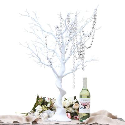 China OurWarm 75cm Aritificial Wedding/Anniversary/Engagement/Bridal White Plastic Tree Shower Party Centerpiece Decoration Leafless Dry Tree Trunk Wedding Table Decoration Centerpieces for sale