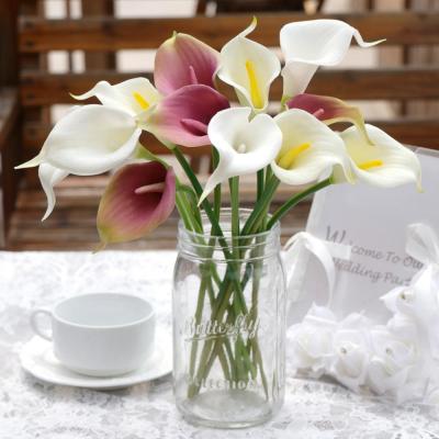 China Cards OurWarm Real Touch Real Touch Artificial Calla Flowers Bouquet Cheap Latex Plastic Flowers For Table Wedding Party Home Decoration for sale