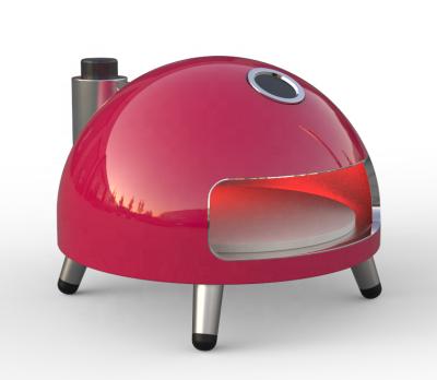 China Easily Assembled Portable Outdoor Pizza Oven Gas Red Pizza Oven for sale