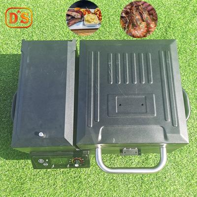 China Adjustable Height Wooden Wood Pellet Cart BBQ Fired Charcoal Grill For Restaurant Pellet Grill for sale