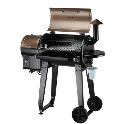 China Easily Collected Professional Pellet Tube Traeger Grill BBQ Pellet Smoker with Ding Cart for Backyard for sale