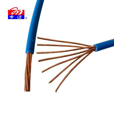 China Pure Copper PVC Jacket 1.5mm 2.5mm 4mm 6mm 10mm Electrical Cable Copper Wiring House/Building 99.9% Single Core Hard/Rigid Core Roll Solid for sale