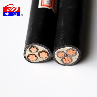 China Overhead XLPE Insulated PVC Sheathed YJV 0.6/1kV Copper Core Low Voltage Power Cable for sale