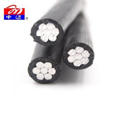 China Construction cheap price insulted aerial aerial bundled cable ABC cables aluminum xlpe 25mm185mm ABC cable for sale