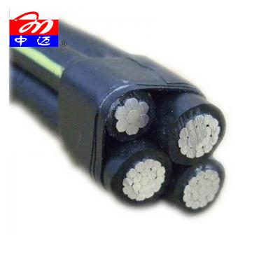 China Power Station Manufacturer Duplex Aerial Bundle Cables PVC Power Station ABC China 4 Core 95mm Aluminum 4 Core 25 Mm Low Voltage for sale