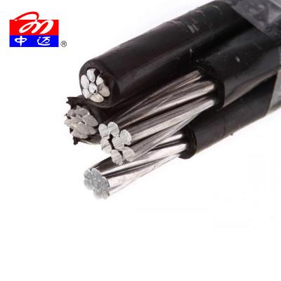 China 4core 25mm Hot Selling Xlpe Core Multi Core ABC Aerial Cable Insulated PVC Aluminum Construction High AC 0.6/1KV 1.8KV Flexible DC for sale