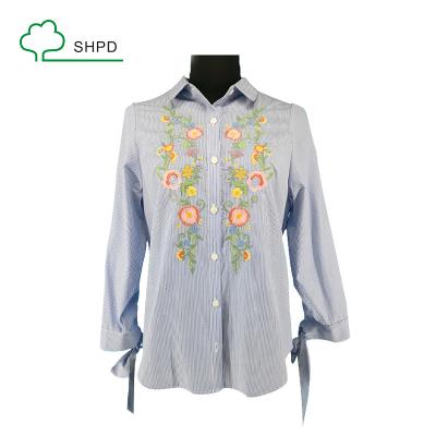 China Anti-pilling best quality custom 100% cotton shirt for women for sale