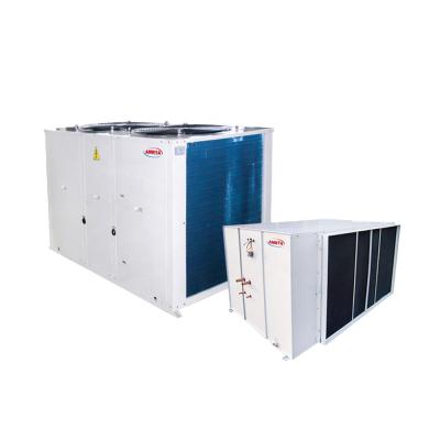 China Hotels Horizontal 180000Btu/h Ceiling Air Cooled Ducted Split Unit / DX Condensing Unit With DX AHU for sale