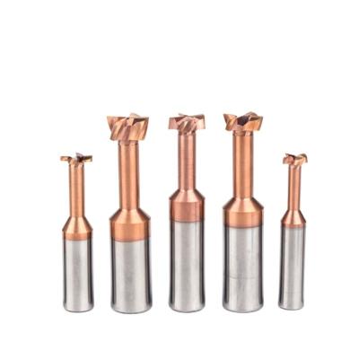 China 6 8 10 12mm Shank T Type CNC 4 Process Grooving Milling Cutter Alloy Tungsten Router Bit CNC Tool Steel End Milling End Mill for sale