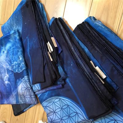 China Customized design print muffler long silk habotai, twill, satin charmeuse scarf, shawl with small MOQ factory direct for sale