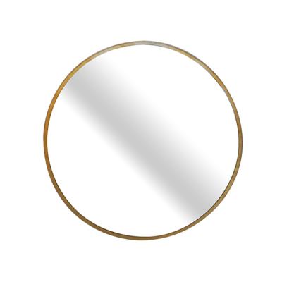 China Hot Selling Three Kings Gold Metal Wall Mirror Eco-friendly Large Mirror Frame Decoration Modern Wall Mounted Round Bathroom Mirror for sale