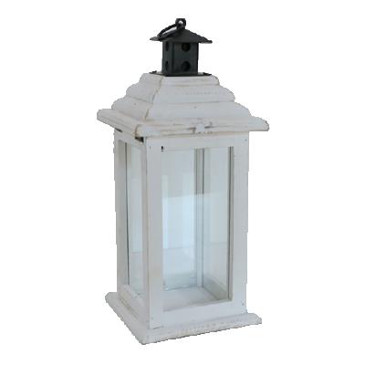 China Rustic Wooden Glass Lantern Antique White Weddings THREE KINGS Decorative Lantern Candle for Table Top Decoration for sale