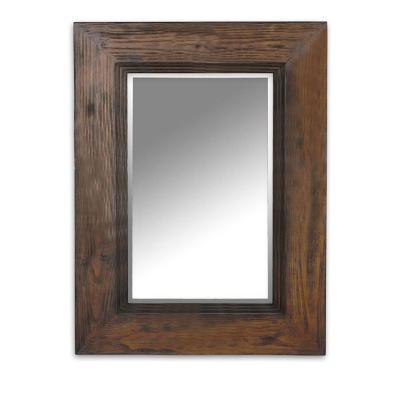 China Eco-Friendly Decor Wonderland Large Framed Wooden Wall Mirror for sale