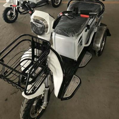 China 25km/H 3 Wheel Motorcycle Tricycle Double Seat Electric Mobility Scooter For Adults Te koop