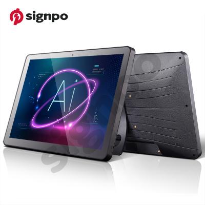 China Indoor Signpo 13.3 Inch Table Stand Android Media Player Android 7.1/8.1 Digital Signage Tablet RK3399 for sale