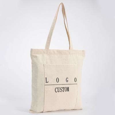 China Durable High Quality Color Brand Company Cotton Canvas Printing Logo Black And White Promotional Gift Bags for sale