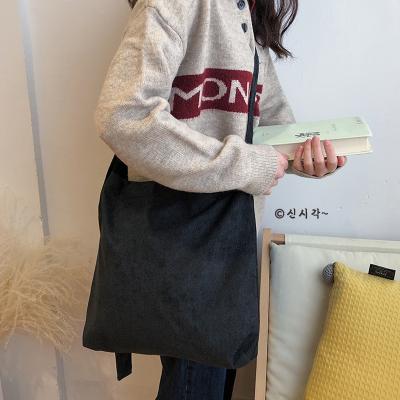 China Fashoion New Hot Sale Wholesale Phone Cross - Body Easy Carry Outdoor For School Girls Makeup Shopping Women Corduroy Single Shoulder Bag for sale