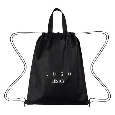 China 2021 Custom Logo High Quality Brand Eco-friendly Waterproof Promotional Sports Backpack Drawstring Bag for sale