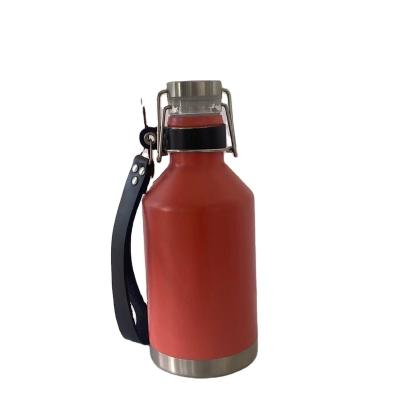 China 1900ml Stainless Steel Large Capacity 304 Stainless Steel Wine Bottle Minimalist Flask Whiskey for sale