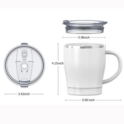 China Viable Wholesale Coffee Tumbler With Handle Vacuum Insulated Stainless Steel Coffee Mugs Travel Mug for sale