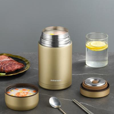 China Sustainable High Quality Vacuum Insulated Stainless Steel Food Flask Pot Warmer Container With Lid for sale