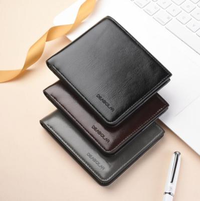 China Men's Casual Large Capacity Multifunctional Short Student Purse Fashion Retro Coin Short Wallet Young for sale