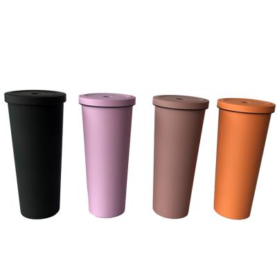 China New Modern Design Double 20 Oz Tumblers 304 Stainless Steel With Straw for sale