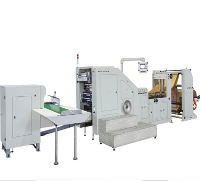 China food & Beverage Plant CWB-320 Roll Feeding Square Bottom Paper Bag Making Machine for sale