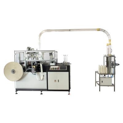 Cina food & Beverage Factory CW-NP16 Double Gear Box Paper Cup Machine PE Coated Paper Cup Making Machine With Cup Collection in vendita