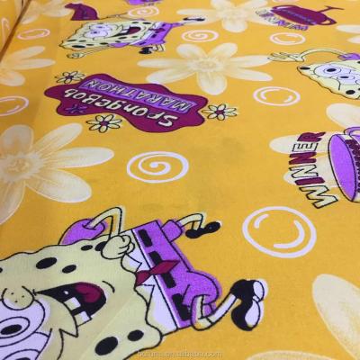 China Cartoon Design Antistatic 100% Microfiber Polyester Dye Printing Peached Bedding Fabric for sale