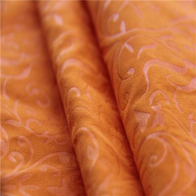 China Waterproof Bed Sheet Fabric Brushed Fabric Embossed 1cm Stripe Microfiber Fabric for sale