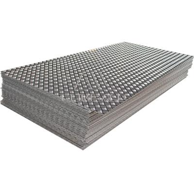 China 3003 4mm Thickness Packing Aluminum Checker Plate Weight For Anti Jumping Price for sale